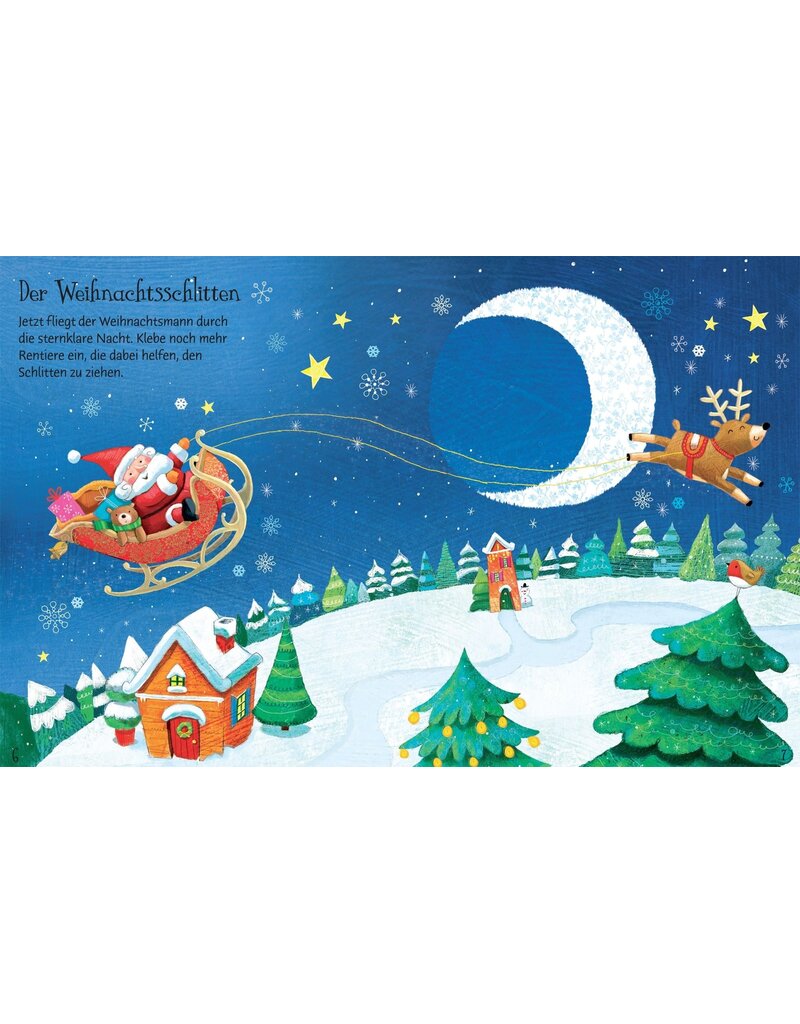 Usborne First Sticker Book: Santa