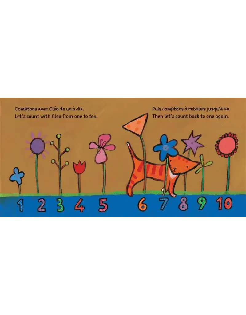 Barefoot Books Cleo's Numbers (Bilingual French & English)