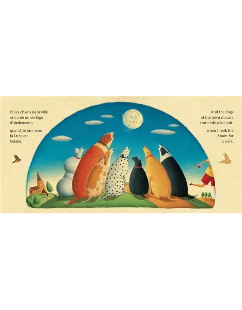 Barefoot Books I Took the Moon for a Walk (Bilingual French & English)