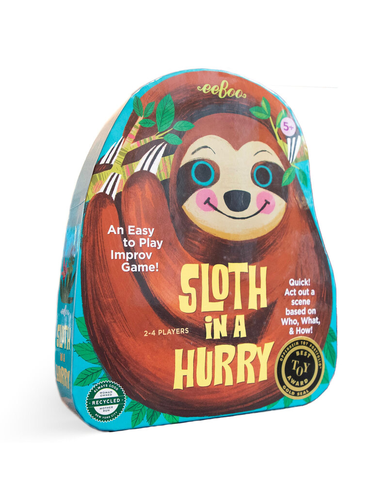 Eeboo Sloth in a Hurry Shaped Spinner Game 5y+