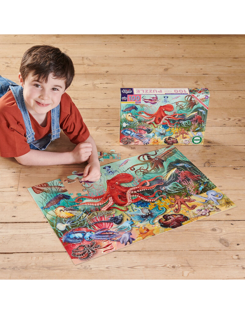 Eeboo Love of Octopuses 100pc Puzzle