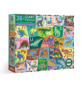 Eeboo Alphabet of Dinosaurs 36pc Puzzle 4y+
