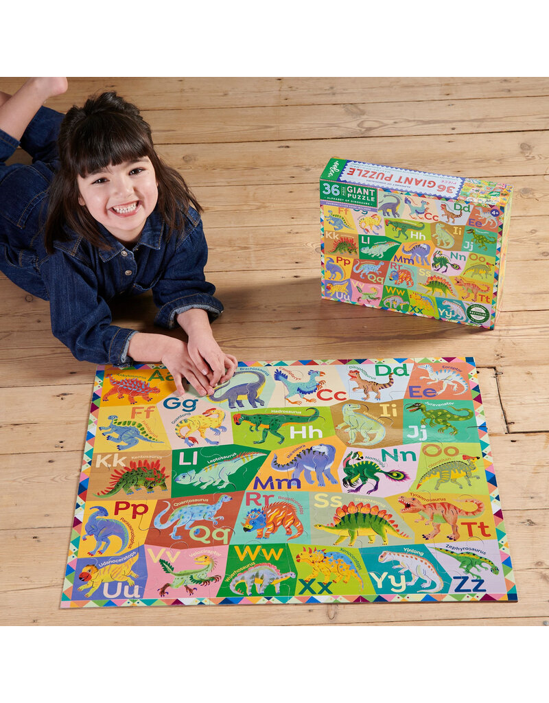 Eeboo Alphabet of Dinosaurs 36pc Puzzle