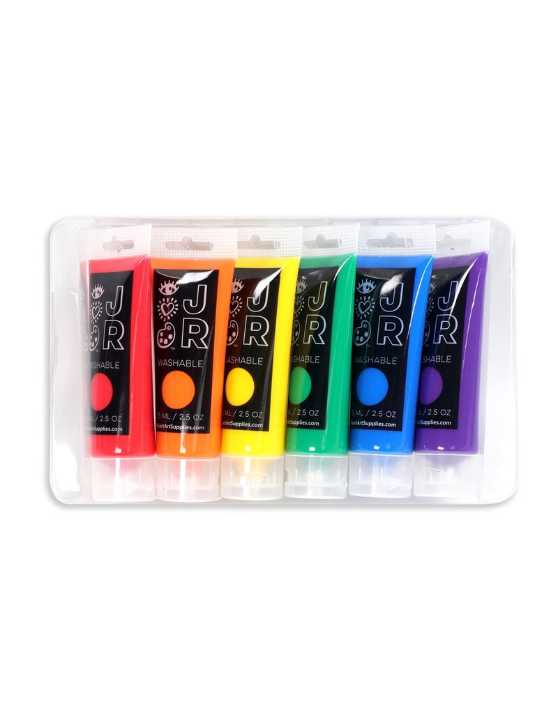 Bright Stripes Junior 6 Washable Fingerpaints