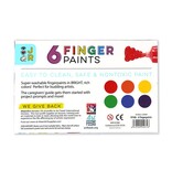 Bright Stripes Junior 6 Washable Fingerpaints