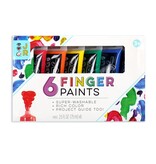 Bright Stripes Junior 6 Washable Fingerpaints