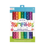 Ooly Stampables: 18 Double-Ended Brush & Stamp Markers