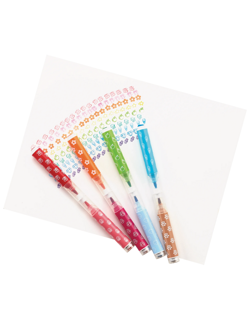 Ooly Stampables: 18 Double-Ended Brush & Stamp Markers