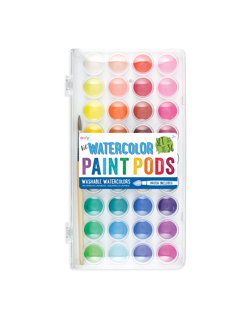 Ooly Lil' Watercolor Paint Pods & Brush
