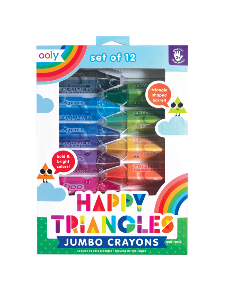 Ooly Happy Triangles, 12 Crayons