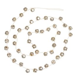 Silver Metal Jingle Bells Garland
