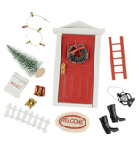 Mini Christmas Red Door Set