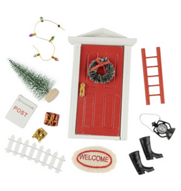 Mini Christmas Red Door Set