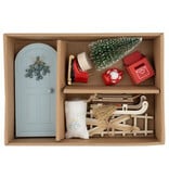 Mini Christmas Red Door Set