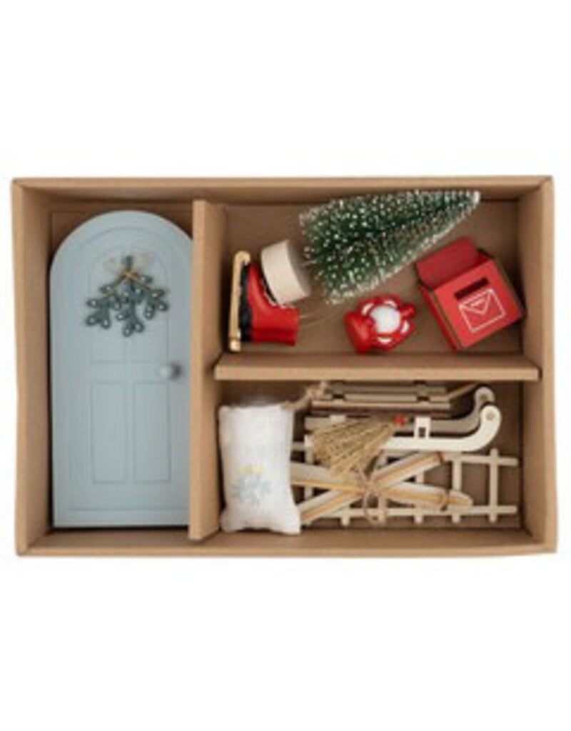 Mini Christmas Red Door Set