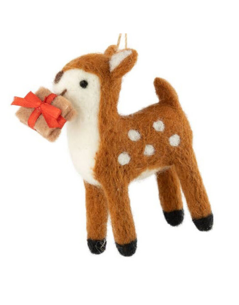 Felt Reindeer Ornament