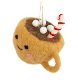 Felt Hot Chocolate Ornament