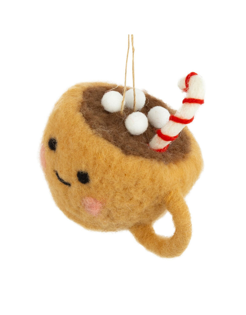 Felt Hot Chocolate Ornament