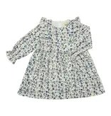 Vignette Sloane Baby Dress Blue Floral Eyelet