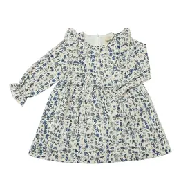 Vignette Sloane Baby Dress Blue Floral Eyelet