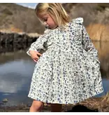 Vignette Sloane Dress Blue Floral Eyelet