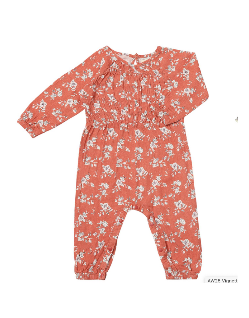 Vignette Kylie Romper Persimmon Floral