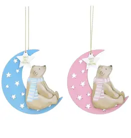 Bear in Moon Ornament