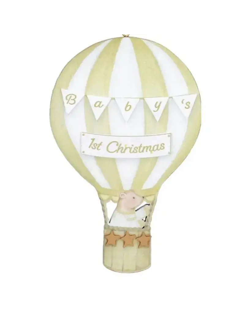 Hot Air Balloon Ornament: Baby's 1st Christmas