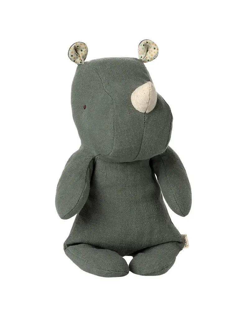 Maileg Safari Friends, Small Rhino, Pine