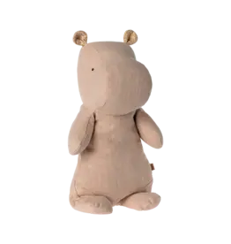 Maileg Safari Friends Hippo, Medium, Light Rose