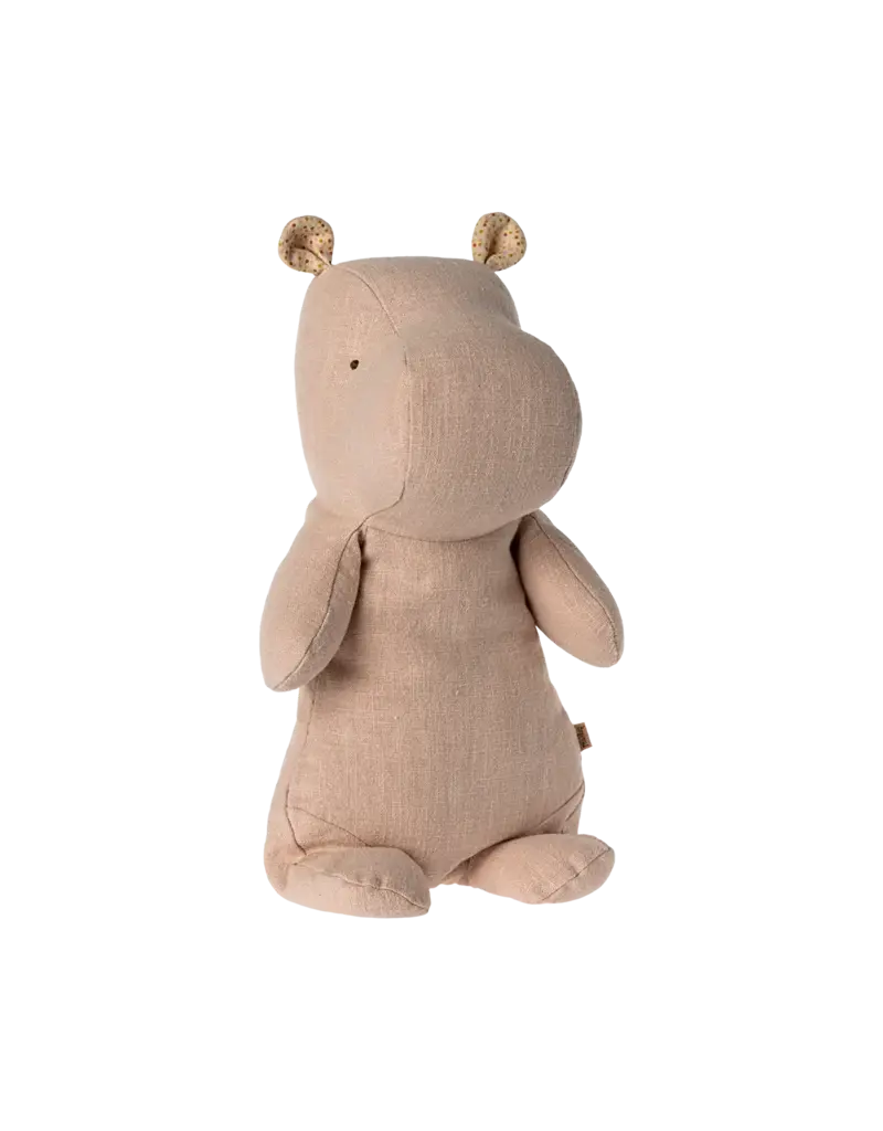 Maileg Safari Friends Hippo, Medium, Light Rose