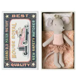 Maileg Princess mouse, Little Sister in Matchbox