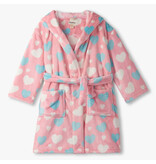 Hatley Big Hearts Fuzzy Fleece Robe