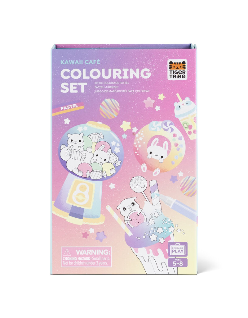 Tiger Tribe Kawaii Cafe Colouring Set