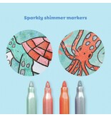 Tiger Tribe Shimmer Colouring Set - Sea Life