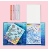Tiger Tribe Shimmer Colouring Set - Sea Life