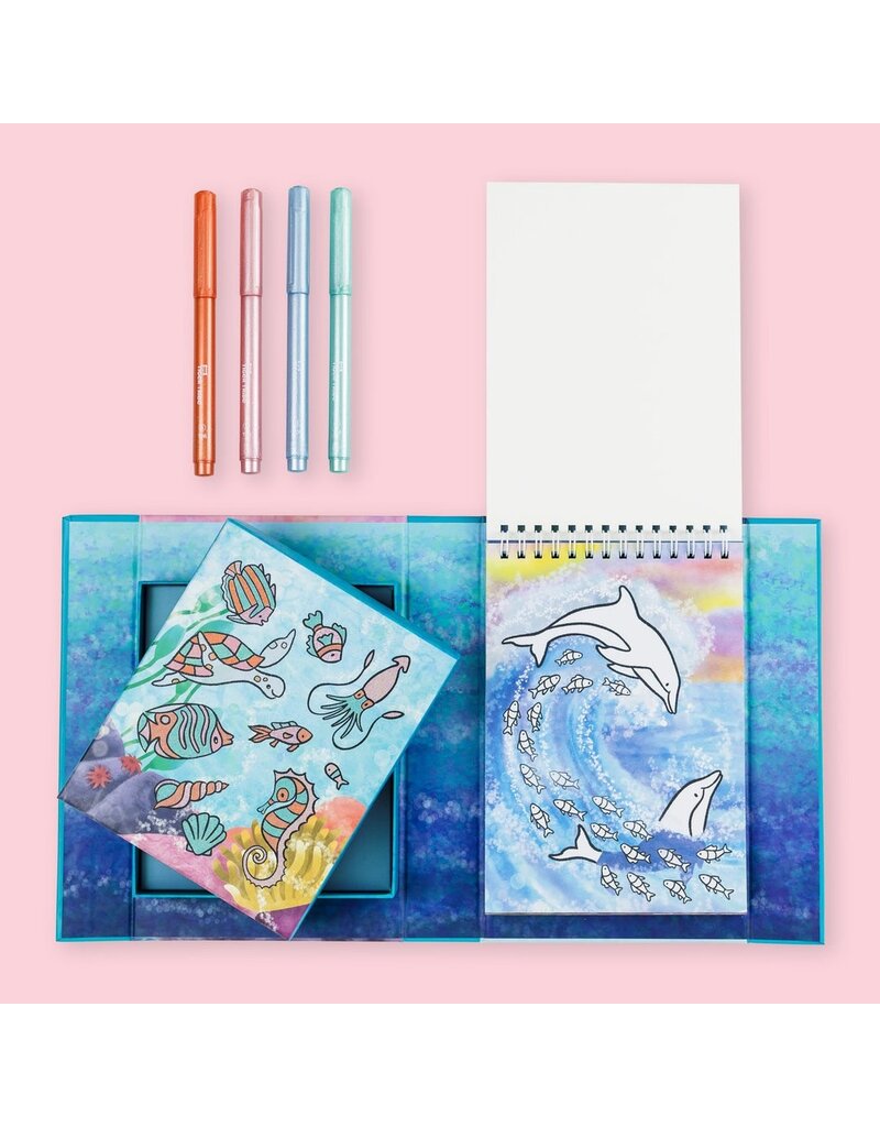 Tiger Tribe Shimmer Colouring Set - Sea Life