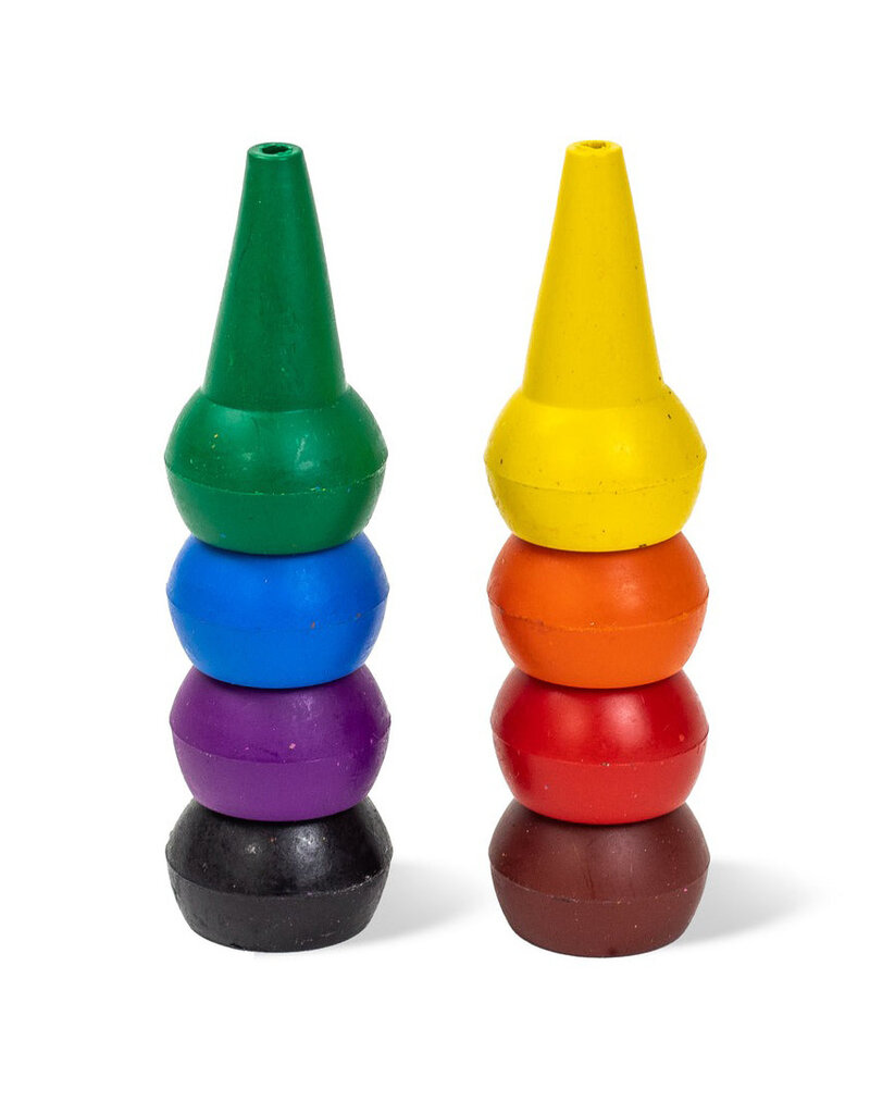 Tiger Tribe Stackable Crayons - Retro Rainbow