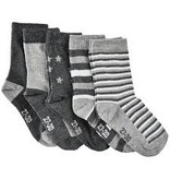 Grey Multi Patterned Socks 5pk