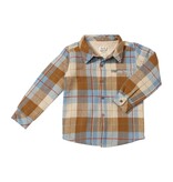 Me & Henry Adventurer Sherpa Lined Shirt Brown Plaid