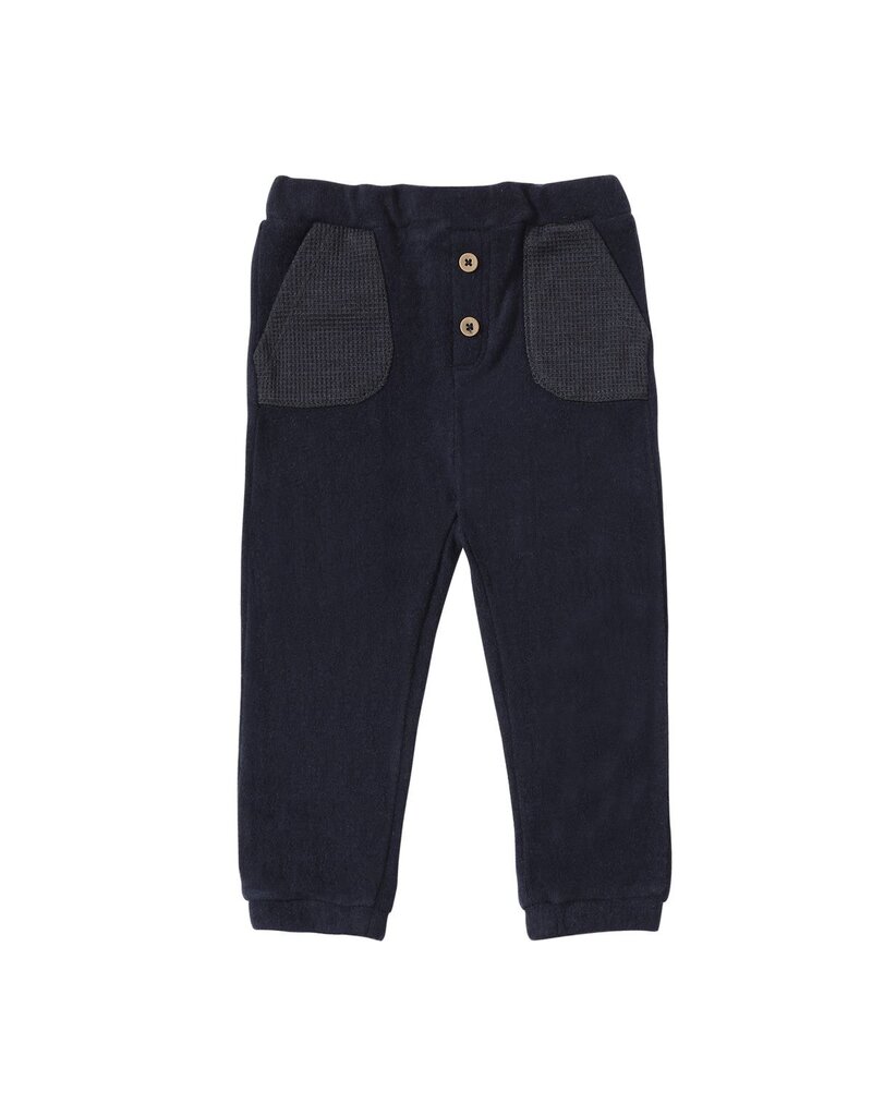 Me & Henry Jackson Jersey Baby Pants Navy