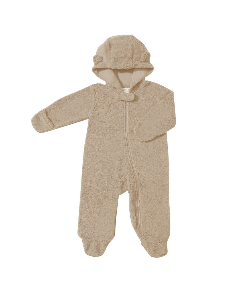 Me & Henry Arctic Sherpa Romper Beige
