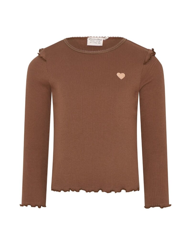 Cocoa Long Sleeve Ribbed Tee