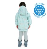 Jan and Jul Minty Forest Cozy-Dry Rain Jacket
