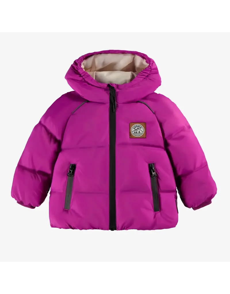 Souris Mini Purple Baby Puffer Coat