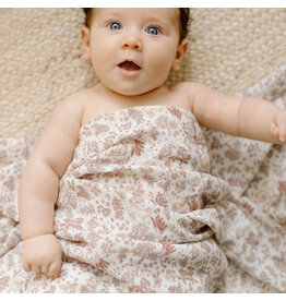 Loulou Lollipop Hedgehog Forest Bamboo Swaddle