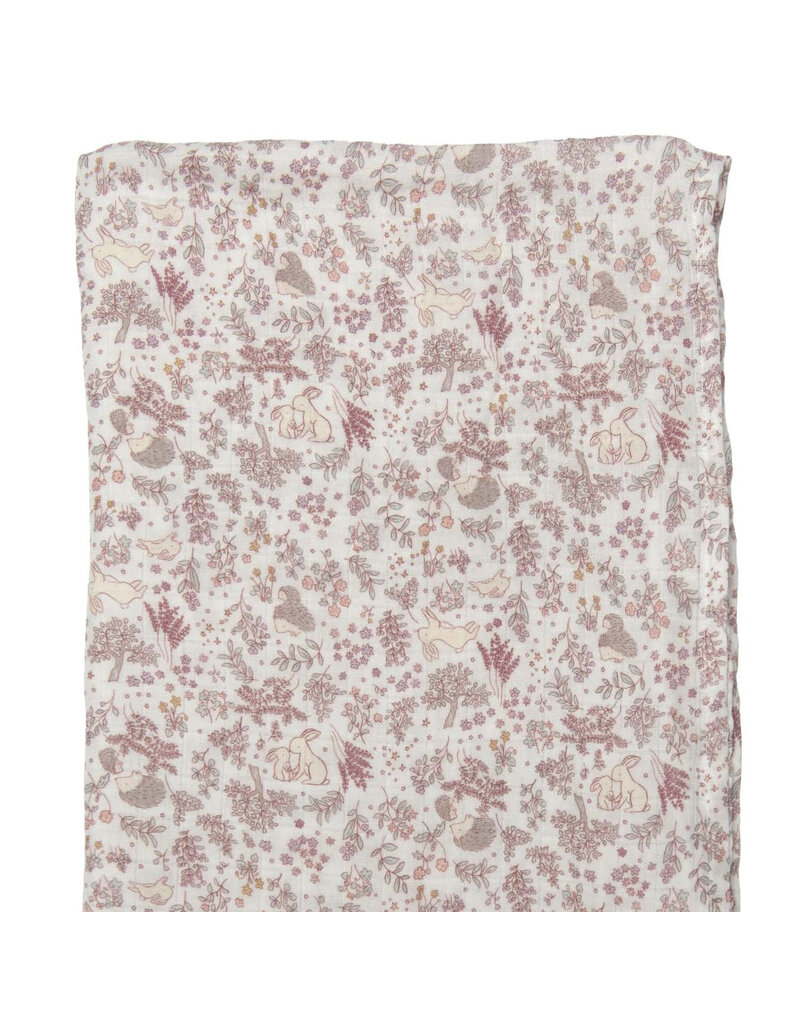 Loulou Lollipop Hedgehog Forest Bamboo Swaddle