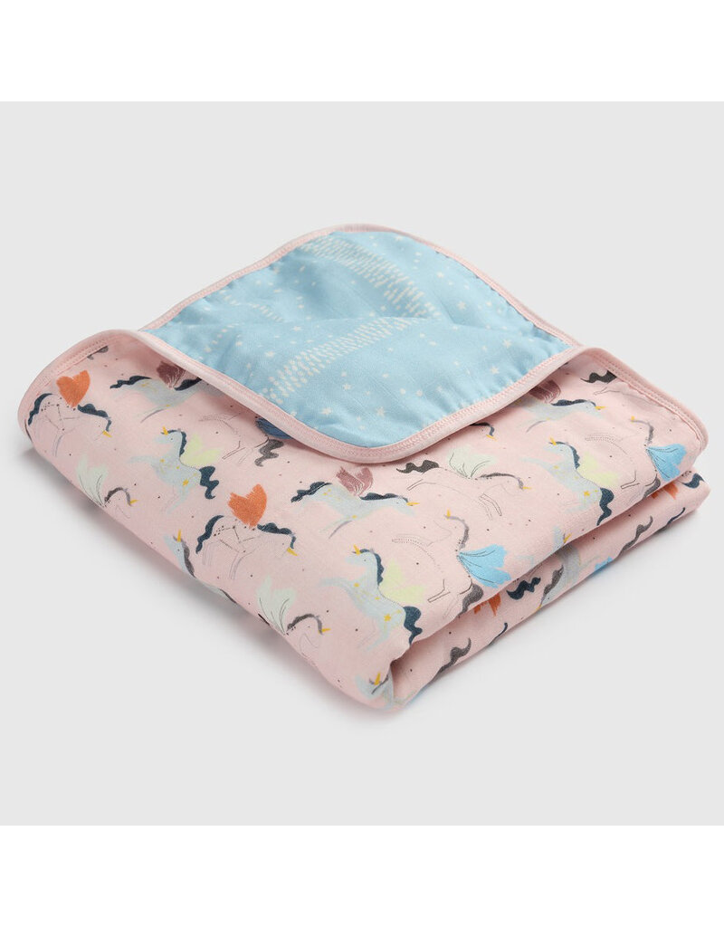 Loulou Lollipop Plush Bamboo Quilt - Unicorn Ballet
