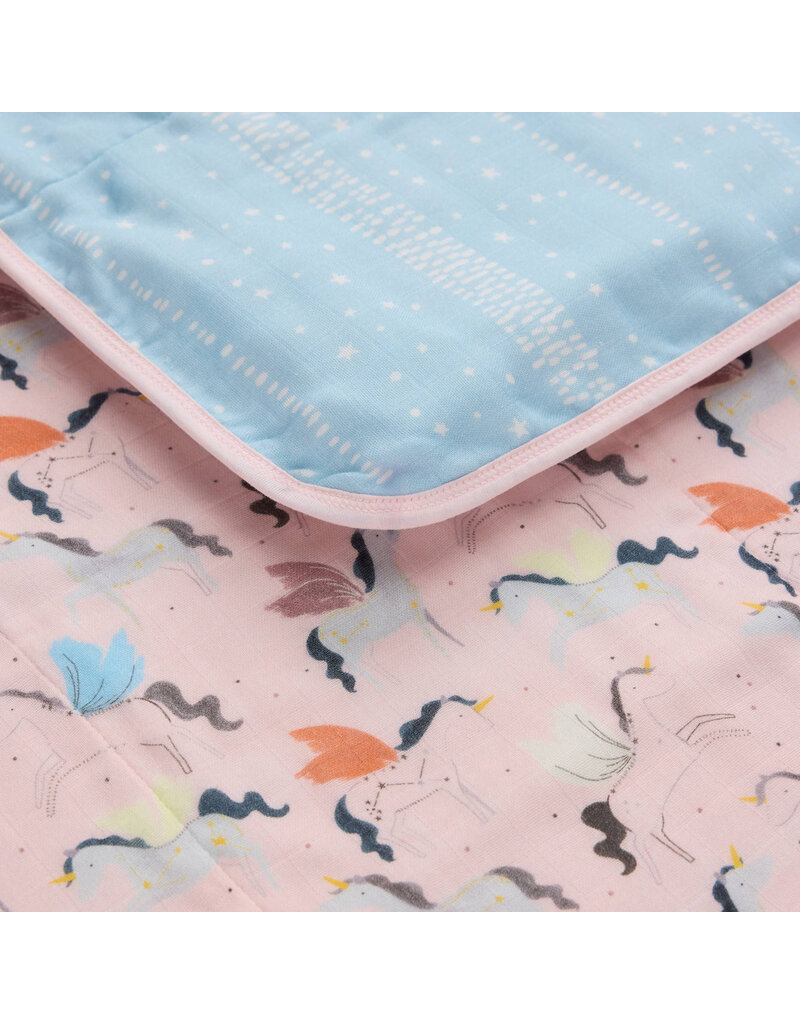 Loulou Lollipop Plush Bamboo Quilt - Unicorn Ballet