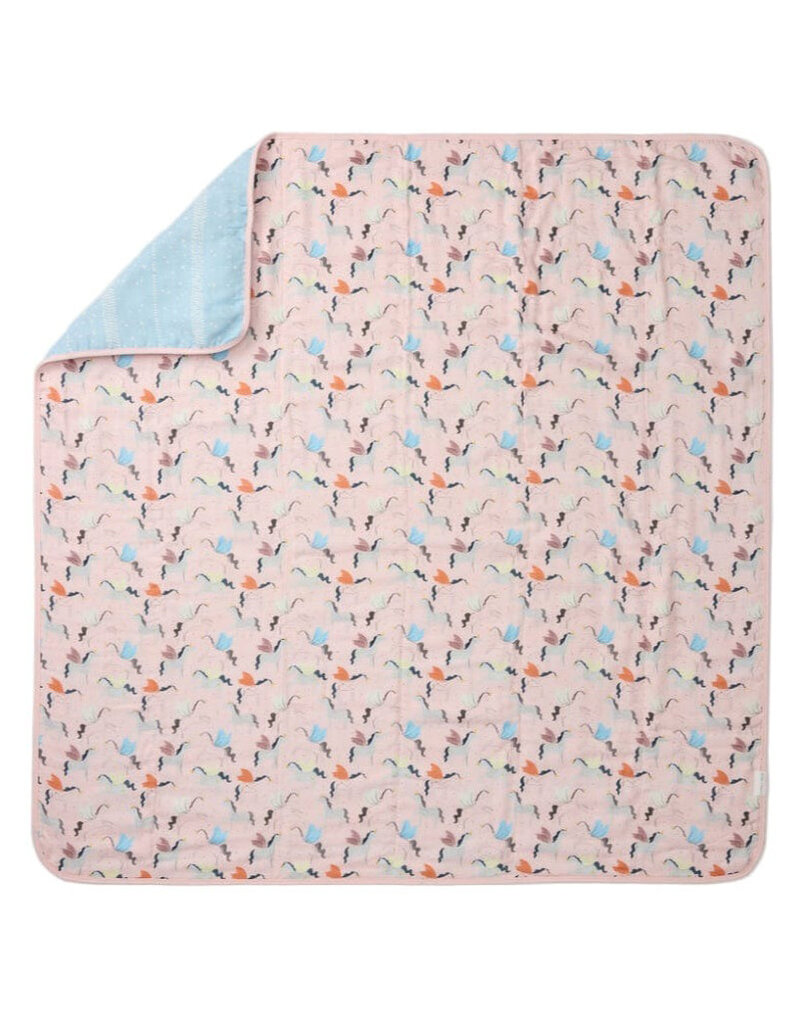 Loulou Lollipop Plush Bamboo Quilt - Unicorn Ballet